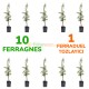 9 Adet Ferragnes 1 Adet Ferraduel Tozlayıcılı Badem Fidanı Paketi
